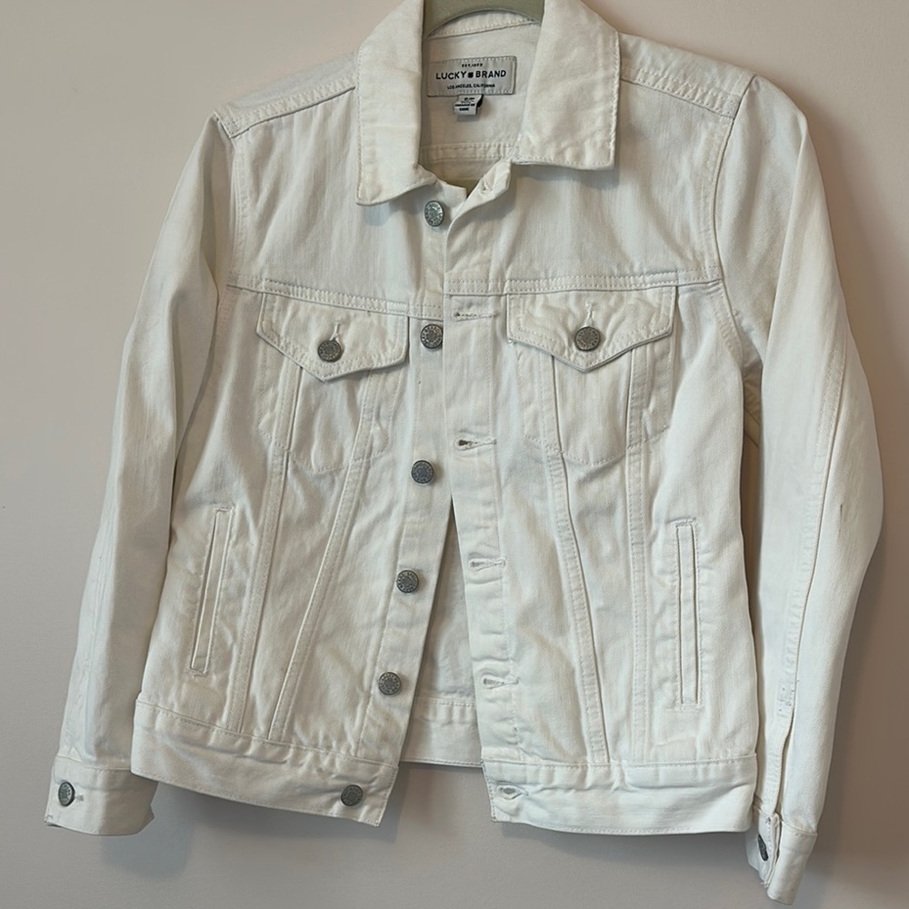White Denim Jacket - Picture 1 of 5